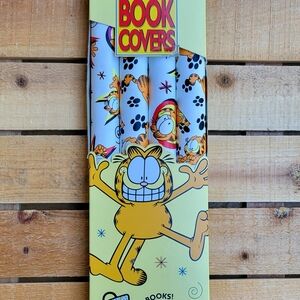 Vintage 1996 Pack Of 4 Removable Self-Adhesive Garfield Book Covers